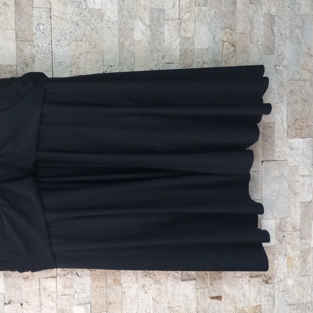 BloomChic Solid Hem Empire Waist Halter Neck Swim Dress - Picture 5 of 16